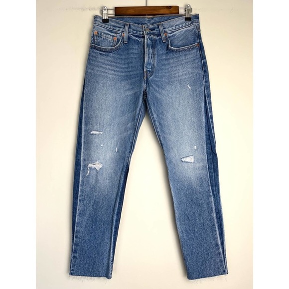 Levi's Light Blue Ankle & Cropped Jeans - Picture 5 of 7